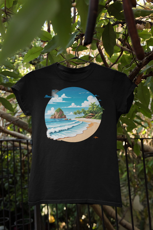 Tropical Paradise Beach T-Shirt - Printhaven