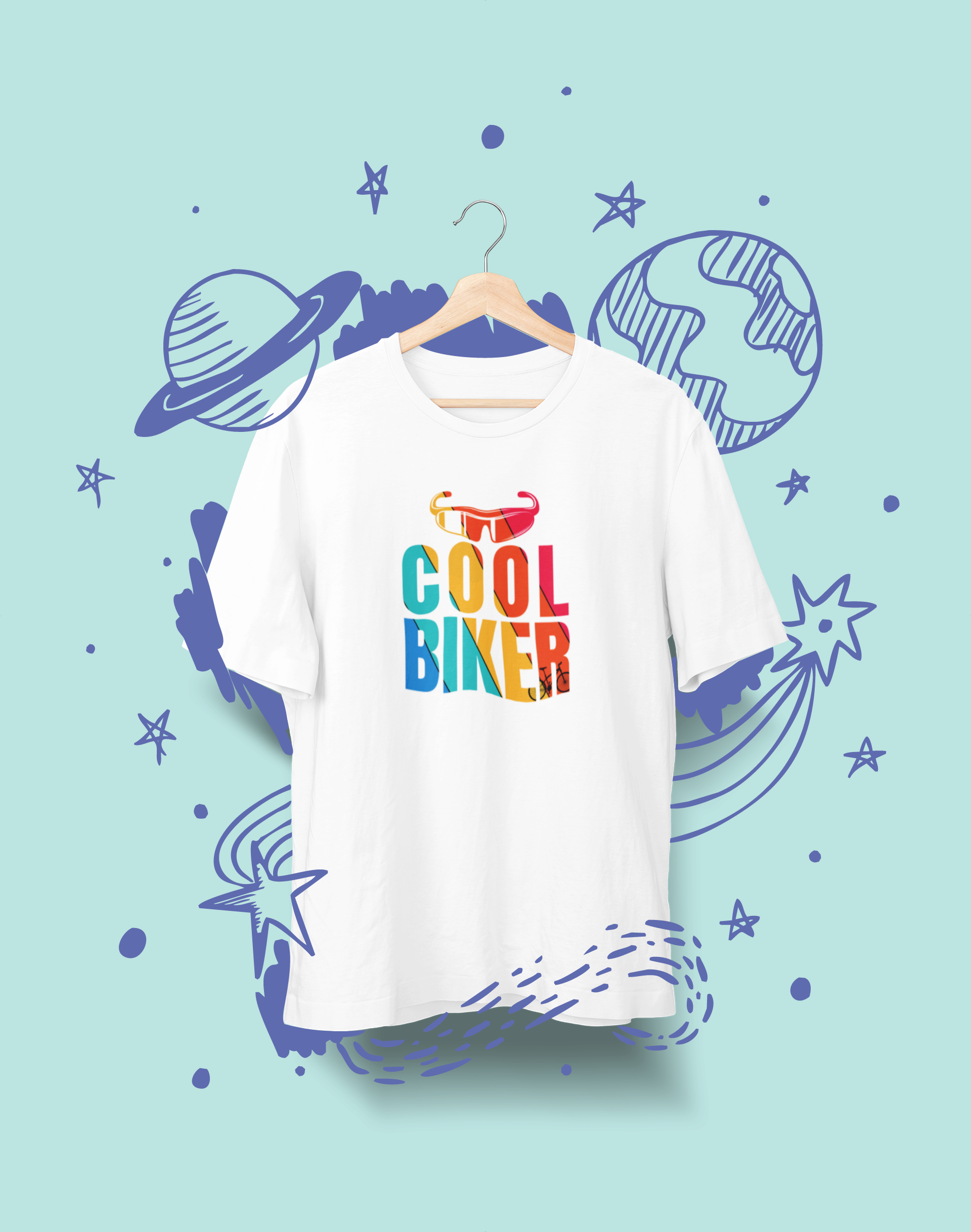 Cool Biker Graphic T-Shirt - Printhaven
