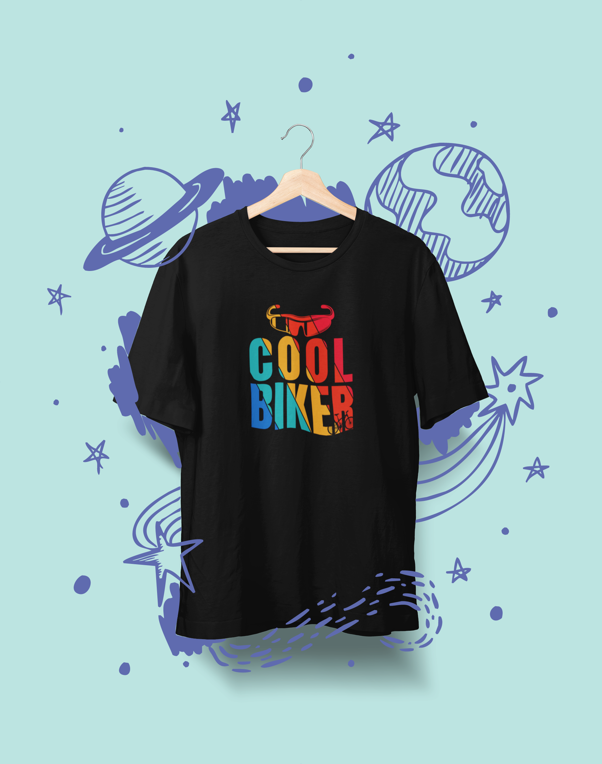 Cool Biker Graphic T-Shirt - Printhaven