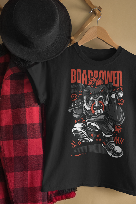 BoarPower Rebel T-Shirt – Streetwear Beast Mode - Printhaven