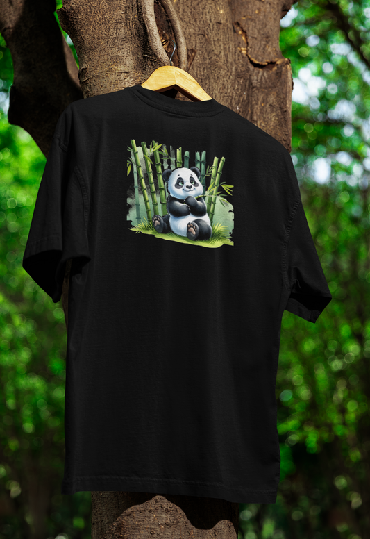 Cute Panda Bamboo T-Shirt - Printhaven