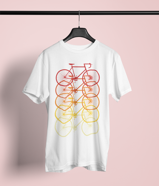 Pedal Pop – Gradient Bicycle Stack Tee - Printhaven